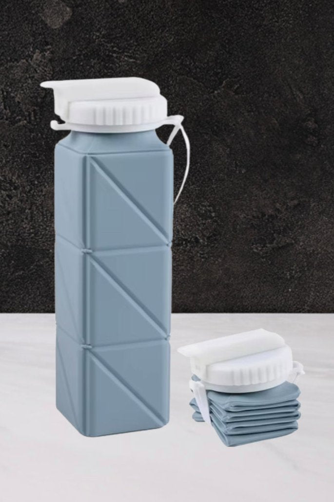 Pastel Blue Collapsible Water Bottle